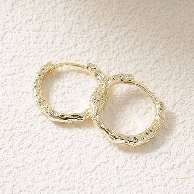 Stellar&nbsp;Huggie&nbsp;Hoops&nbsp; Gold